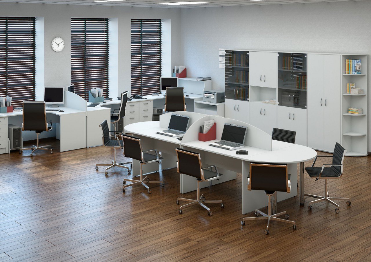 Офисная мебель орех Табак RIVA - вид 9