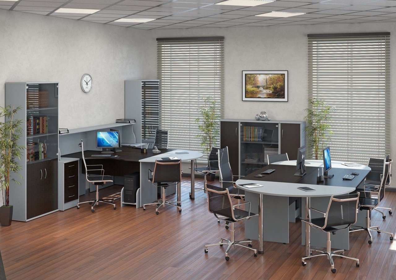 Офисная мебель орех Табак RIVA - вид 10