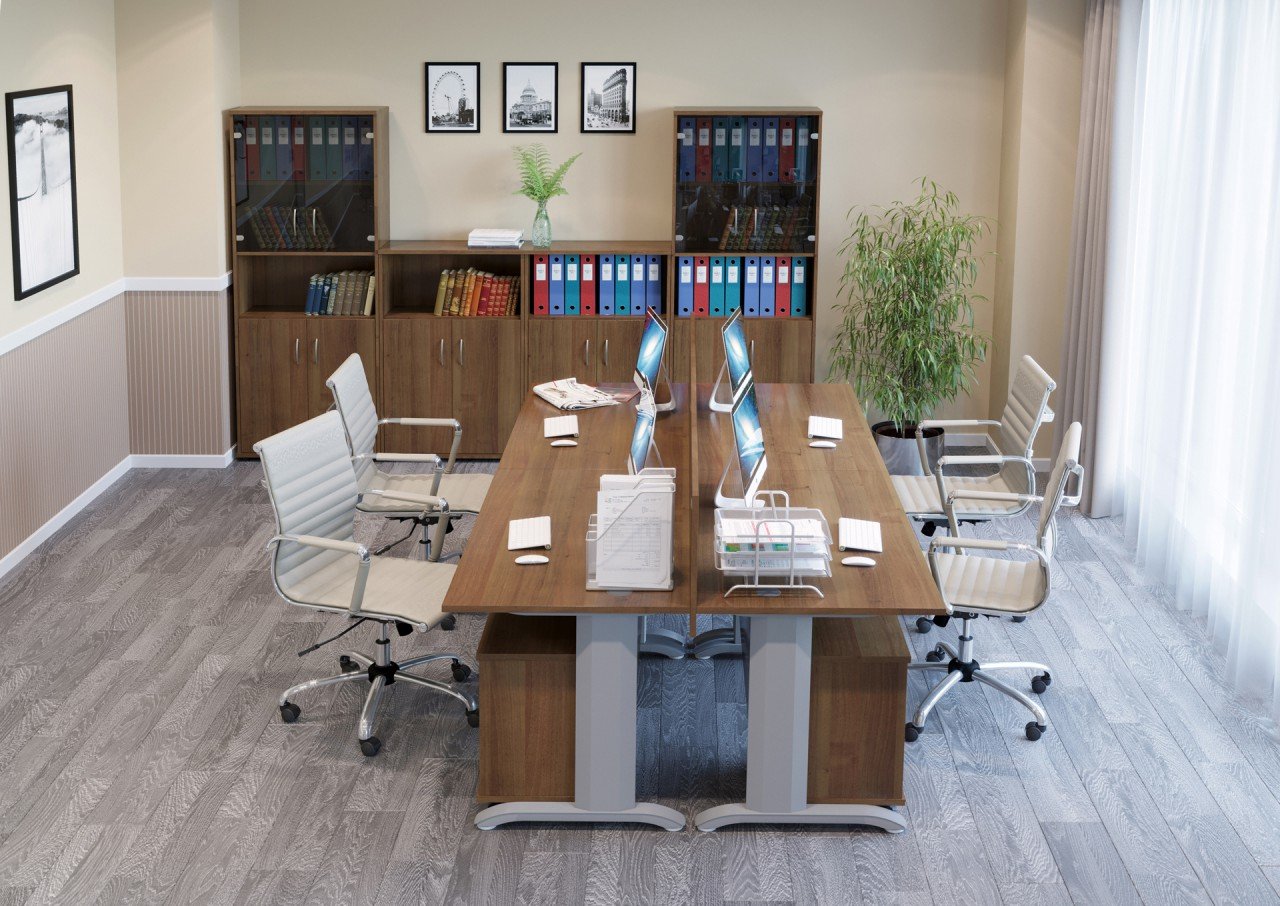 Офисная мебель орех Табак RIVA - вид 19