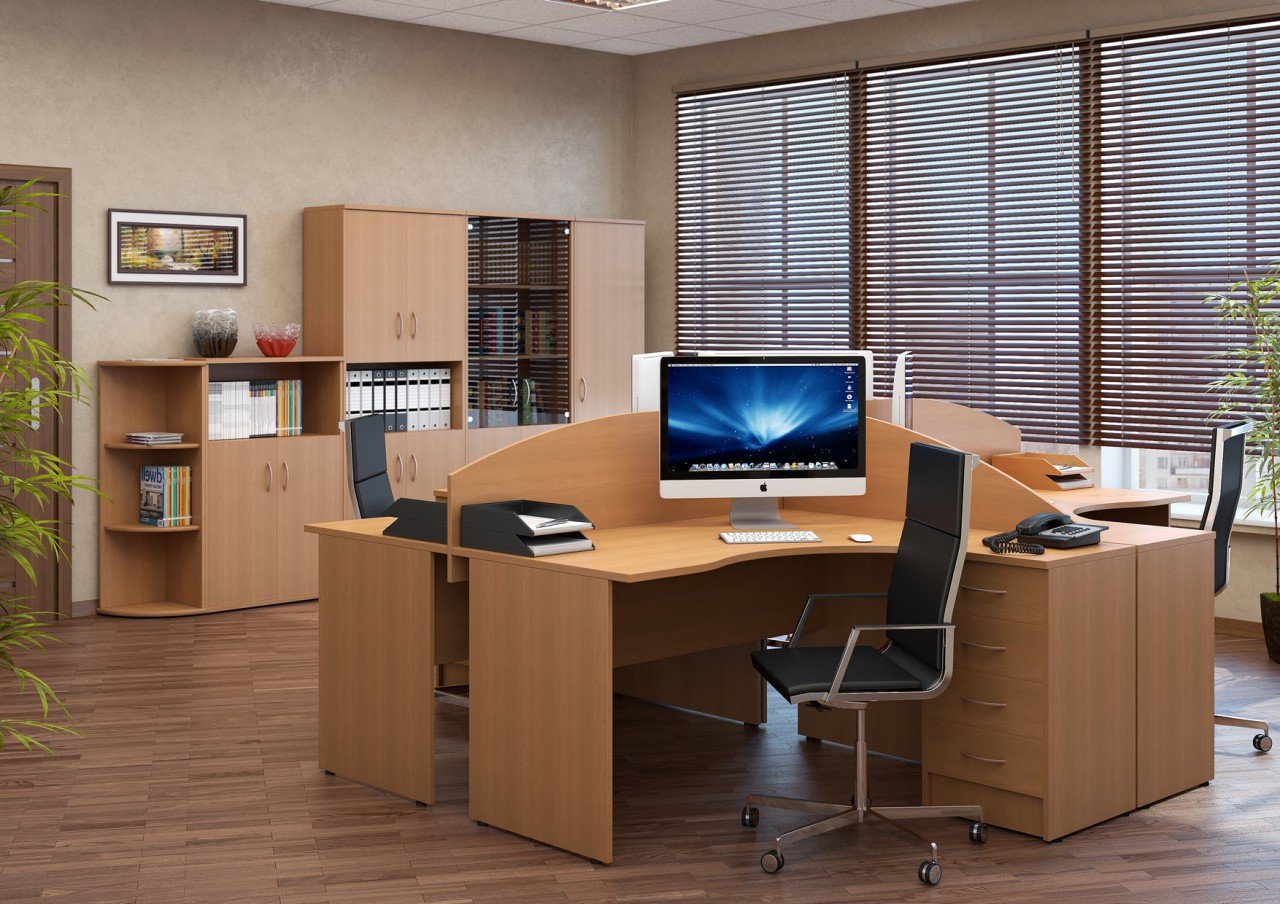 Офисная мебель орех Табак RIVA - вид 20