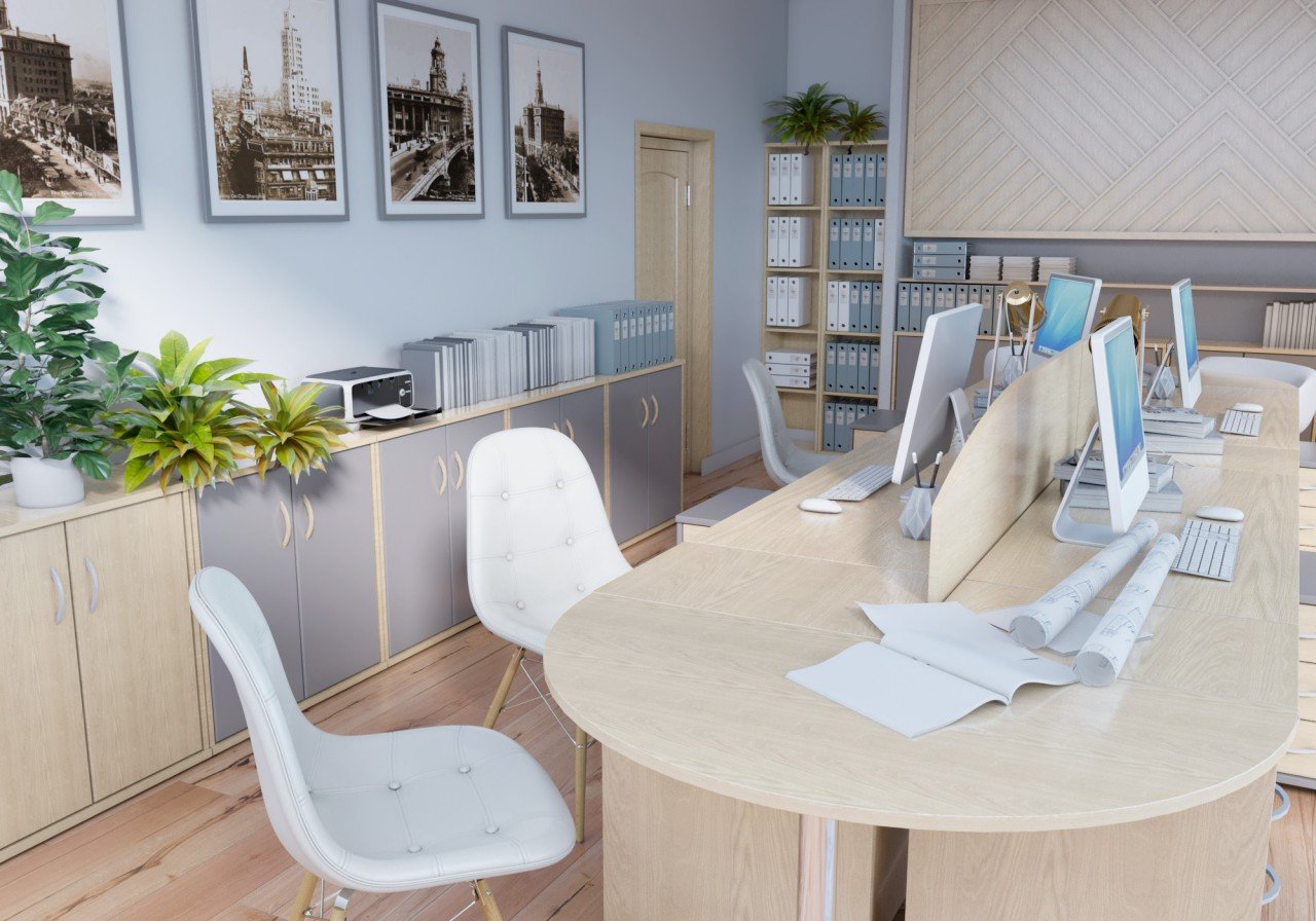 Офисная мебель орех Табак RIVA - вид 3