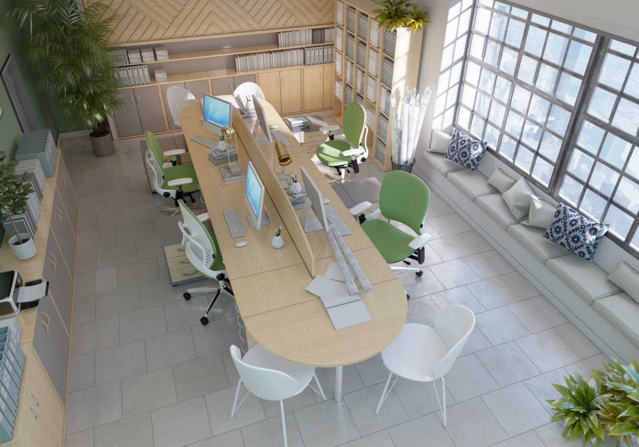 Офисная мебель орех Табак RIVA - вид 6