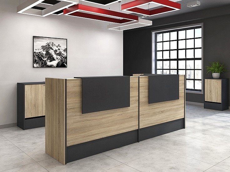 Стол с перегородками для 4 сотрудников Инновация - вид 23