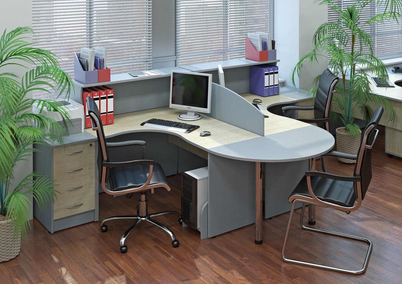 Офисная мебель орех Табак RIVA - вид 24